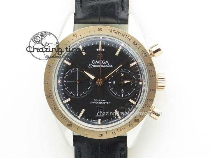 0218 Seasonal 2018 Seamaster Diver 300M SS YG VSF 1:1 Best Edition YG Bezel Black Dial on Black Rubber Strap A 7934